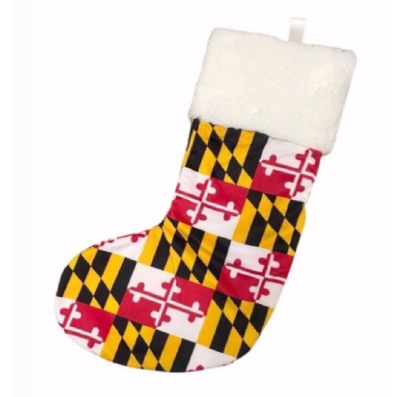 Maryland Flag Christmas Holiday Hanging Stocking - NEW Fast Ship - Picture 1 of 2